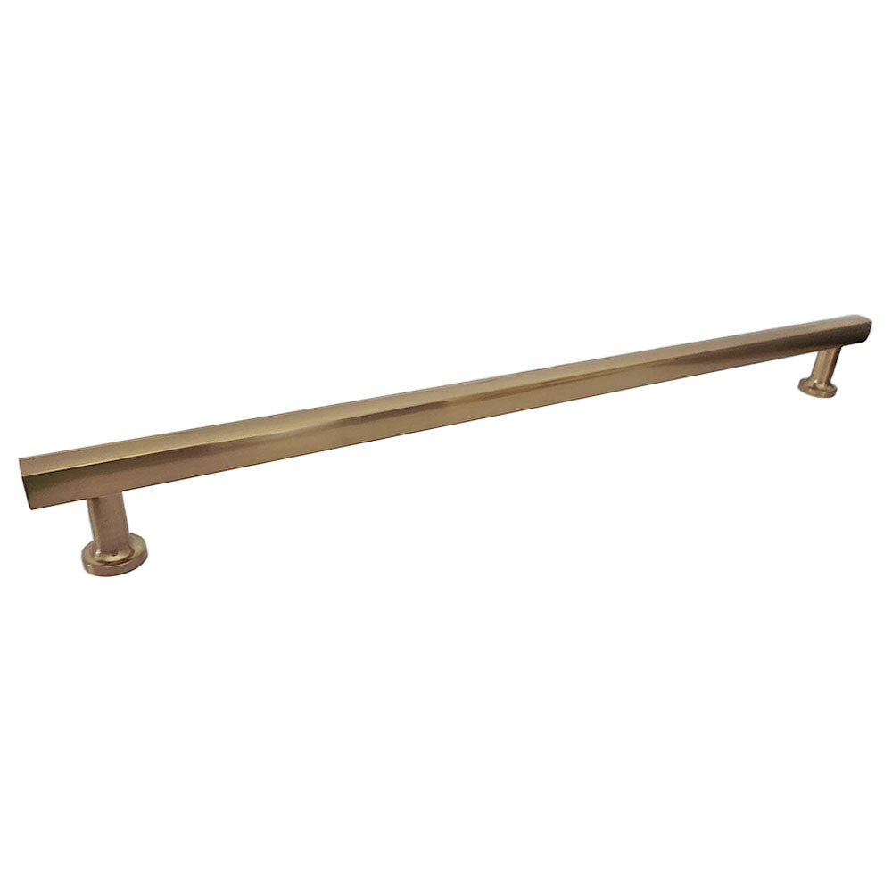 Emtek 87002US4 Freestone Appliance Pull with 18" Center to Center Satin Brass Finish Sparrow Supply