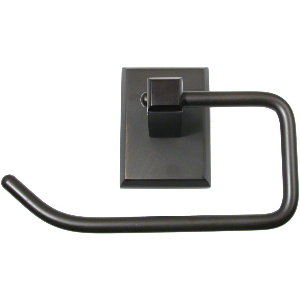 Rusticware 8707ORB Utica Euro Tissue Roll Holder Oil Rubbed Bronze Finish Sparrow Supply
