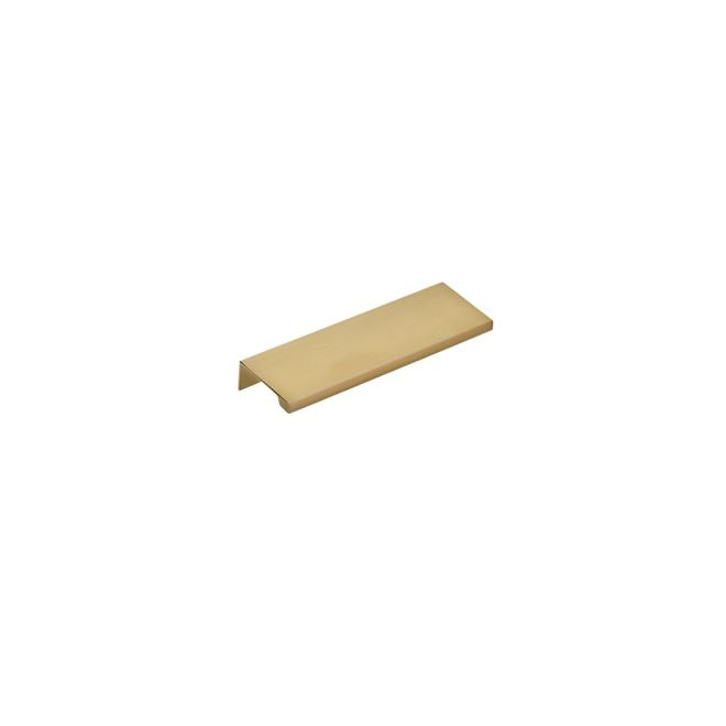 Emtek 87110US4 Edge Cabinet Pull with 4" Center to Center Satin Brass Finish Sparrow Supply