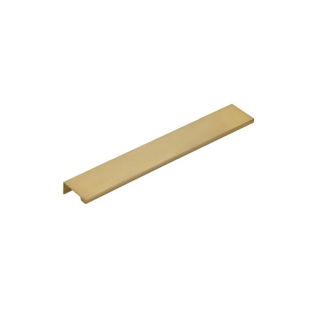 Emtek 87140US4 Edge Cabinet Pull with 10" Center to Center Satin Brass Finish Sparrow Supply