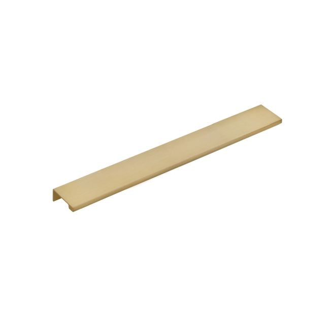 Emtek 87150US4 Edge Cabinet Pull with 12" Center to Center Satin Brass Finish Sparrow Supply