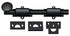 Deltana 8SB19 8" Surface Bolt; Heavy Duty; Black Finish Sparrow Supply