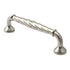 Rusticware 976SN 4" Center to Center Rope Cabinet Pull Satin Nickel Finish Sparrow Supply