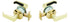 Schlage Commercial A10LEV605 A Series Passage Levon Lock with 11116 Latch 10001 Strike Bright Brass Finish Sparrow Supply