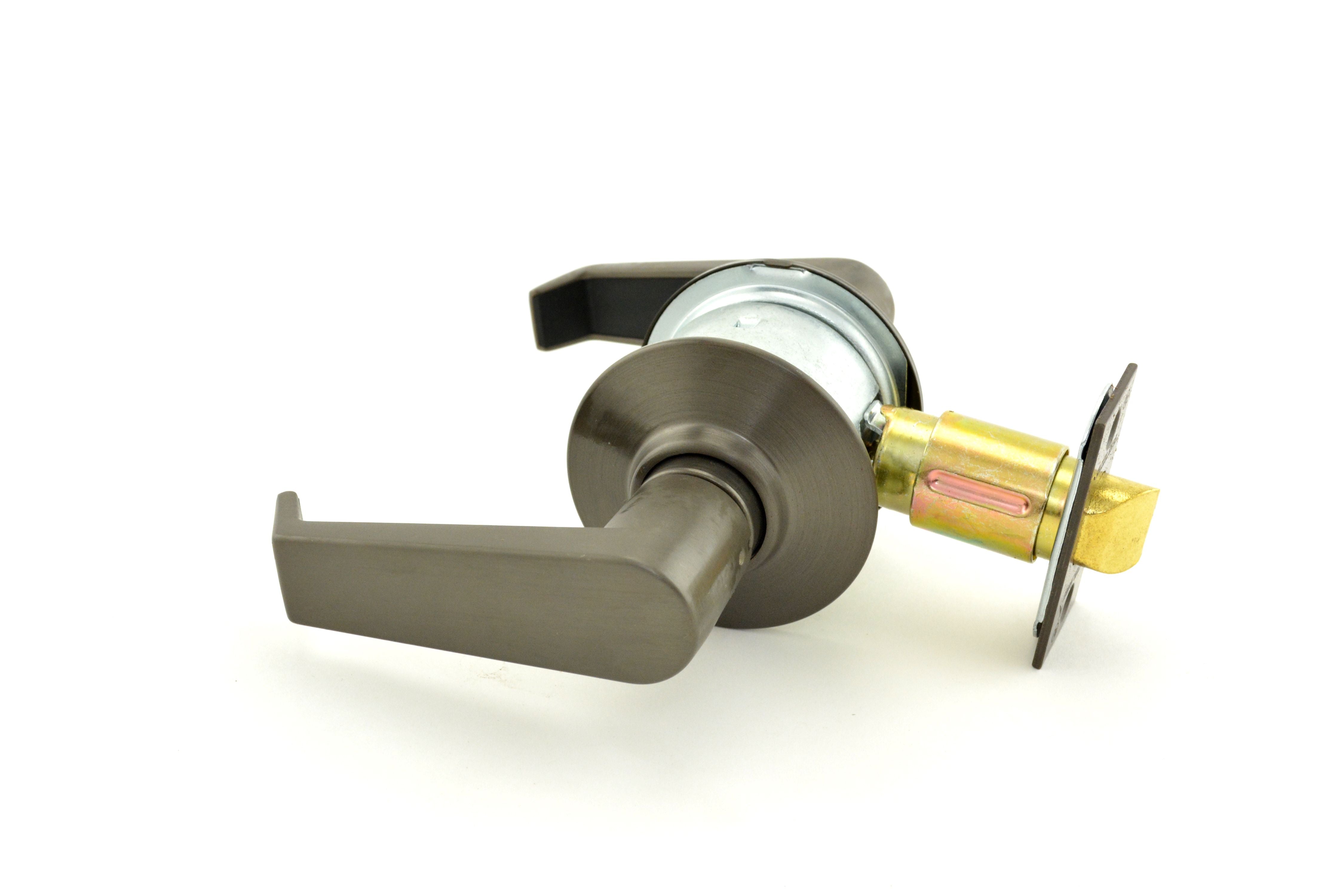 Schlage Commercial A10LEV613 A Series Passage Levon Lock with 11116 Latch 10001 Strike Oil Rubbed Bronze Finish Sparrow Supply