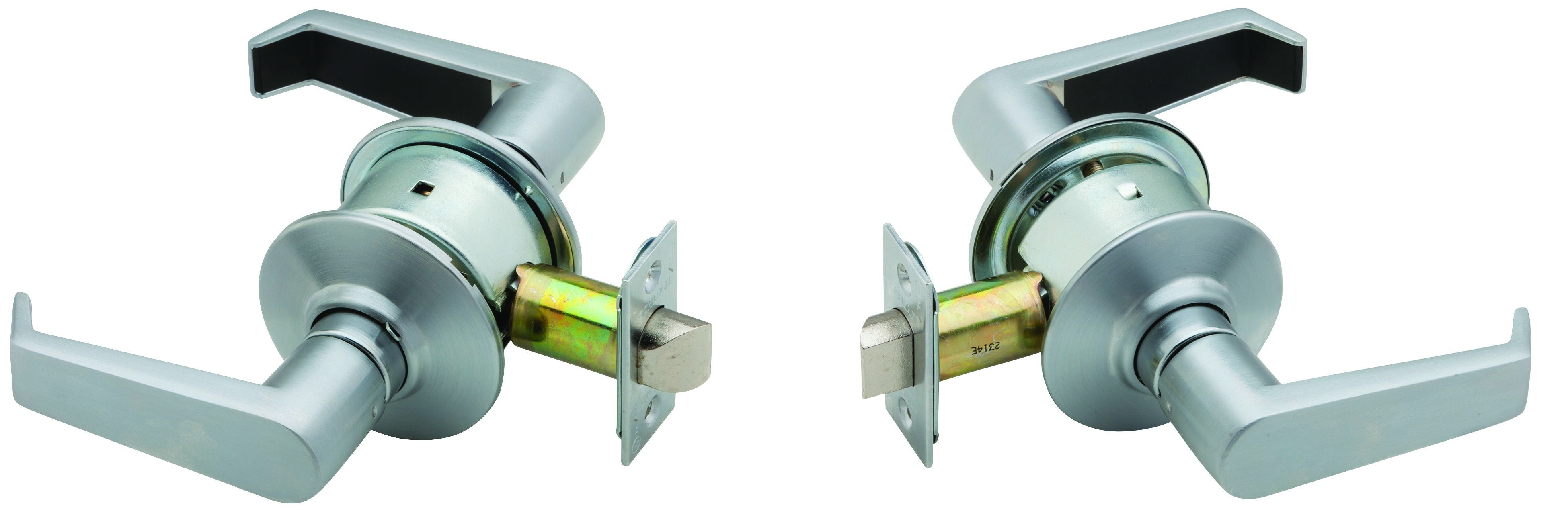 Schlage Commercial A10LEV626 A Series Passage Levon Lock with 11116 Latch 10001 Strike Satin Chrome Finish Sparrow Supply