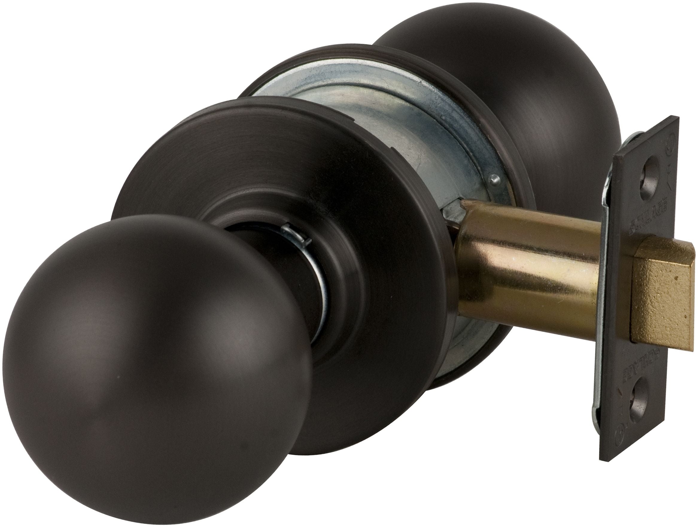 Schlage Commercial A10ORB613 A Series Passage Orbit Lock with 11116 Latch 10001 Strike Oil Rubbed Bronze Finish Sparrow Supply