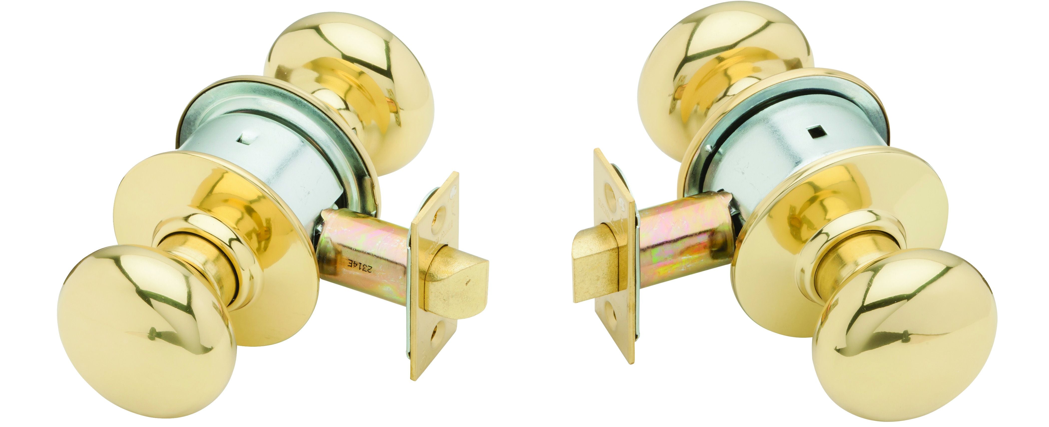 Schlage Commercial A10PLY605 A Series Passage Plymouth Lock with 11116 Latch 10001 Strike Bright Brass Finish Sparrow Supply