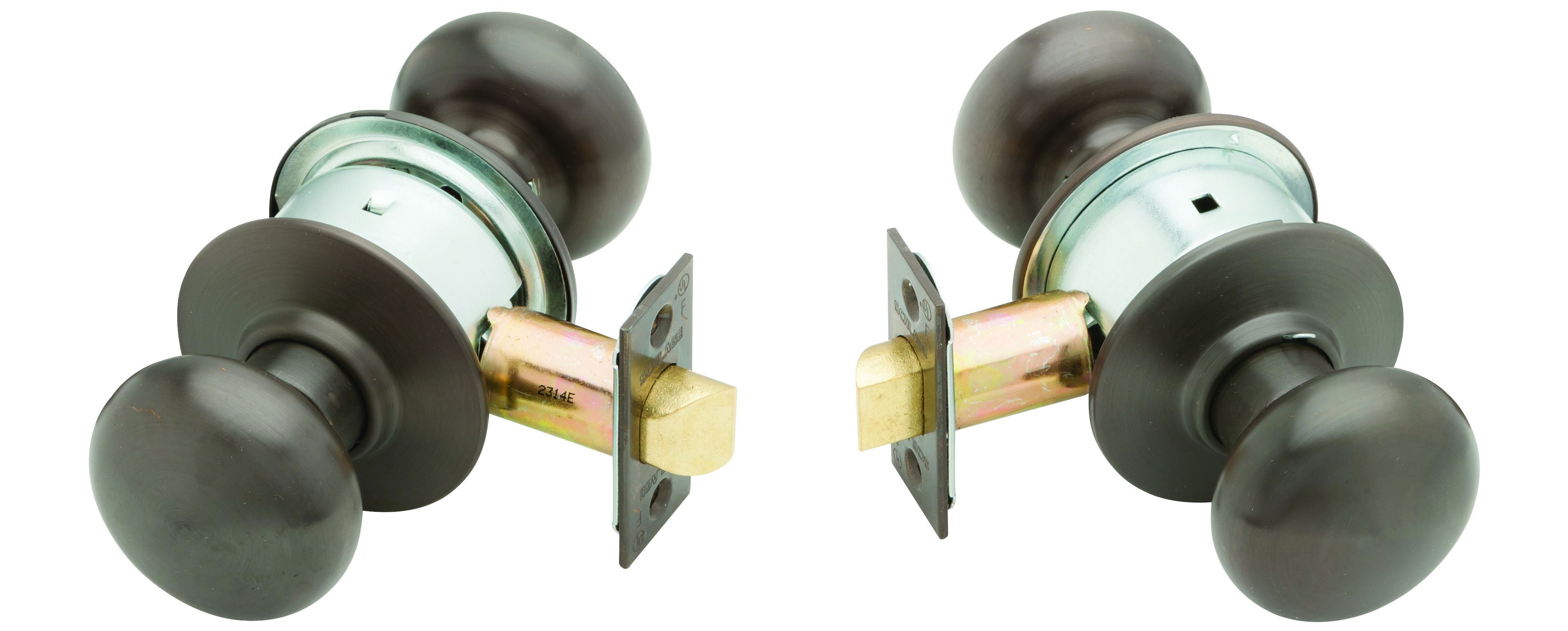 Schlage Commercial A10PLY613 A Series Passage Plymouth Lock with 11116 Latch 10001 Strike Oil Rubbed Bronze Finish Sparrow Supply