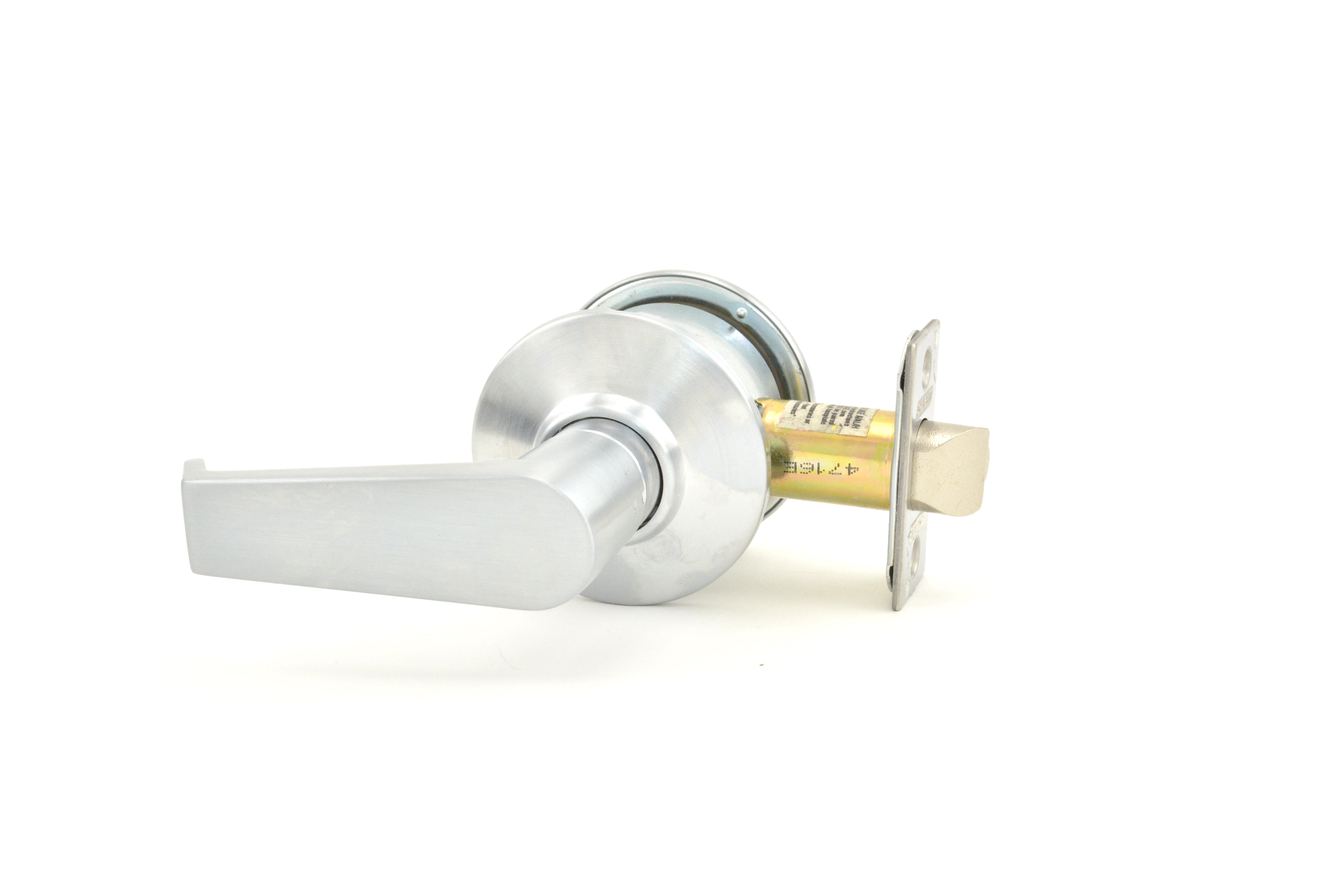 Schlage Commercial A25LEV626 A Series Exit Levon Lock with 11096 Latch and 10001 Strike Satin Chrome Finish Sparrow Supply