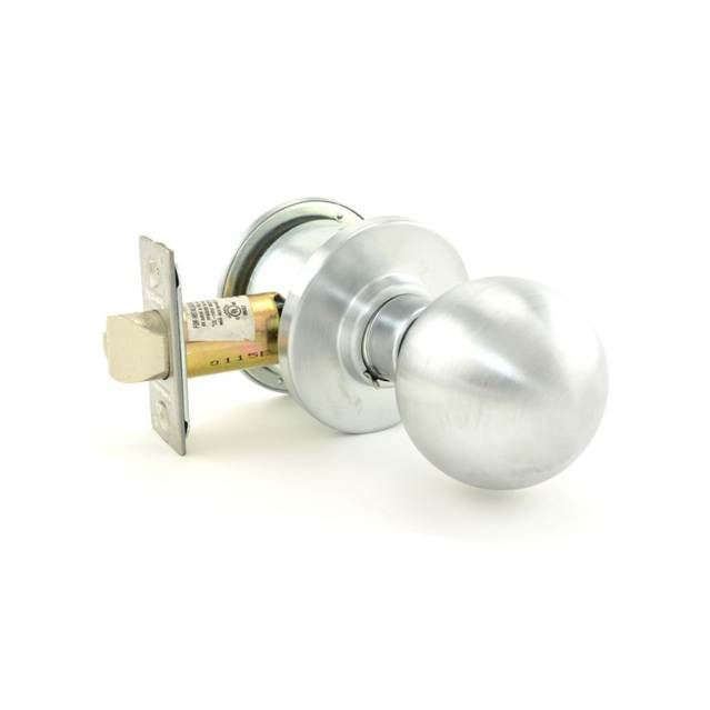 Schlage Commercial A25ORB626 A Series Exit Orbit Lock with 11096 Latch and 10001 Strike Satin Chrome Finish Sparrow Supply