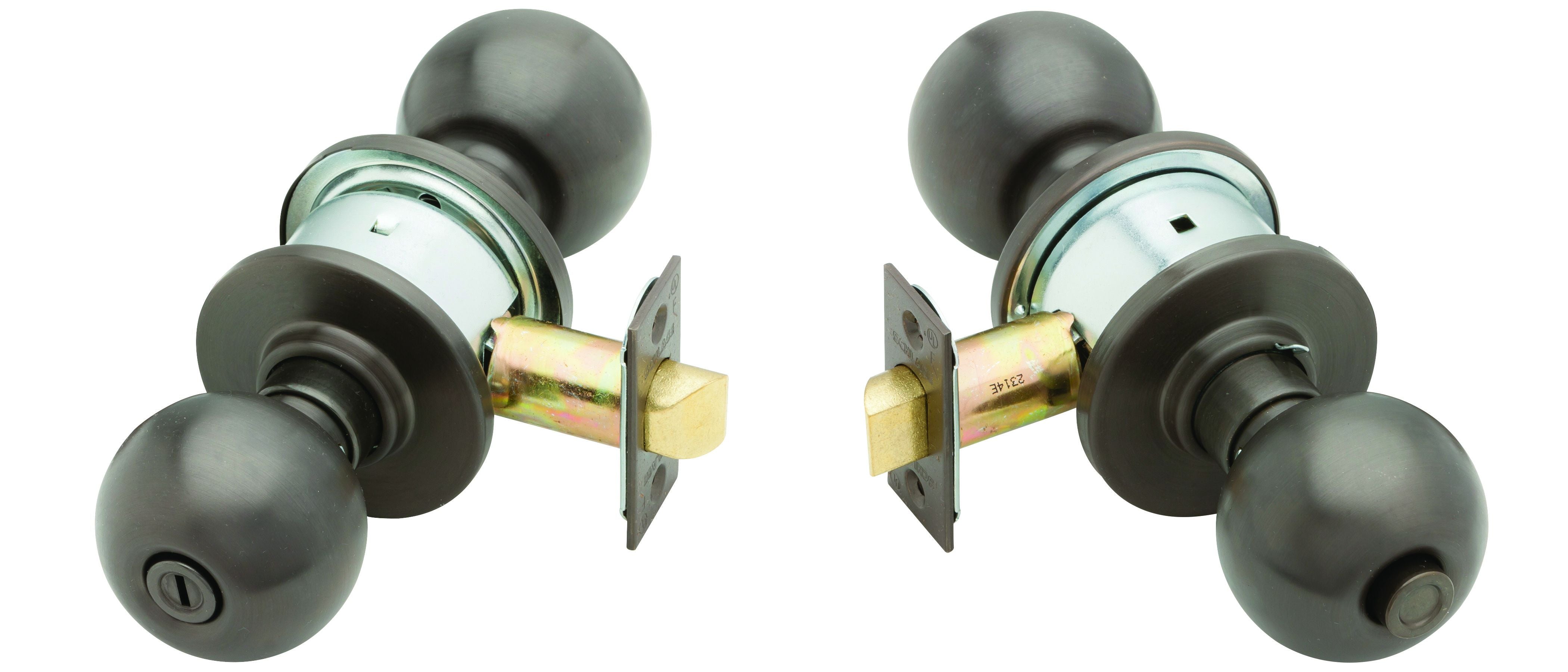 Schlage Commercial A40ORB613 A Series Privacy Orbit Lock with 11116 Latch 10001 Strike Oil Rubbed Bronze Finish Sparrow Supply
