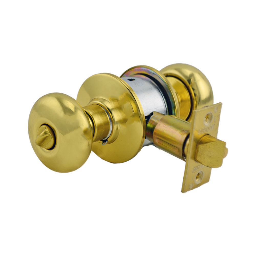 Schlage Commercial A53PPLY605 A Series Entry Plymouth Lock C Keyway with 11096 Latch 10001 Strike Bright Brass Finish Sparrow Supply