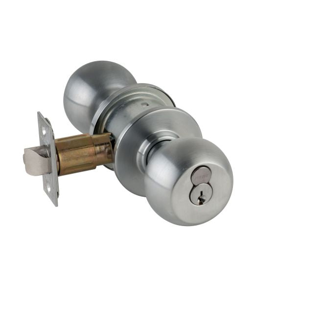 Schlage Commercial A53RORB626 A Series Entry Full Size Interchangeable Core Orbit Lock C Keyway with 11085 Latch 10001 Strike Satin Chrome Finish Sparrow Supply