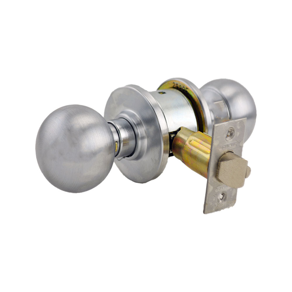 Schlage Commercial A70PORB626 A Series Classroom Orbit Lock C Keyway with 11096 Latch 10001 Strike Satin Chrome Finish Sparrow Supply