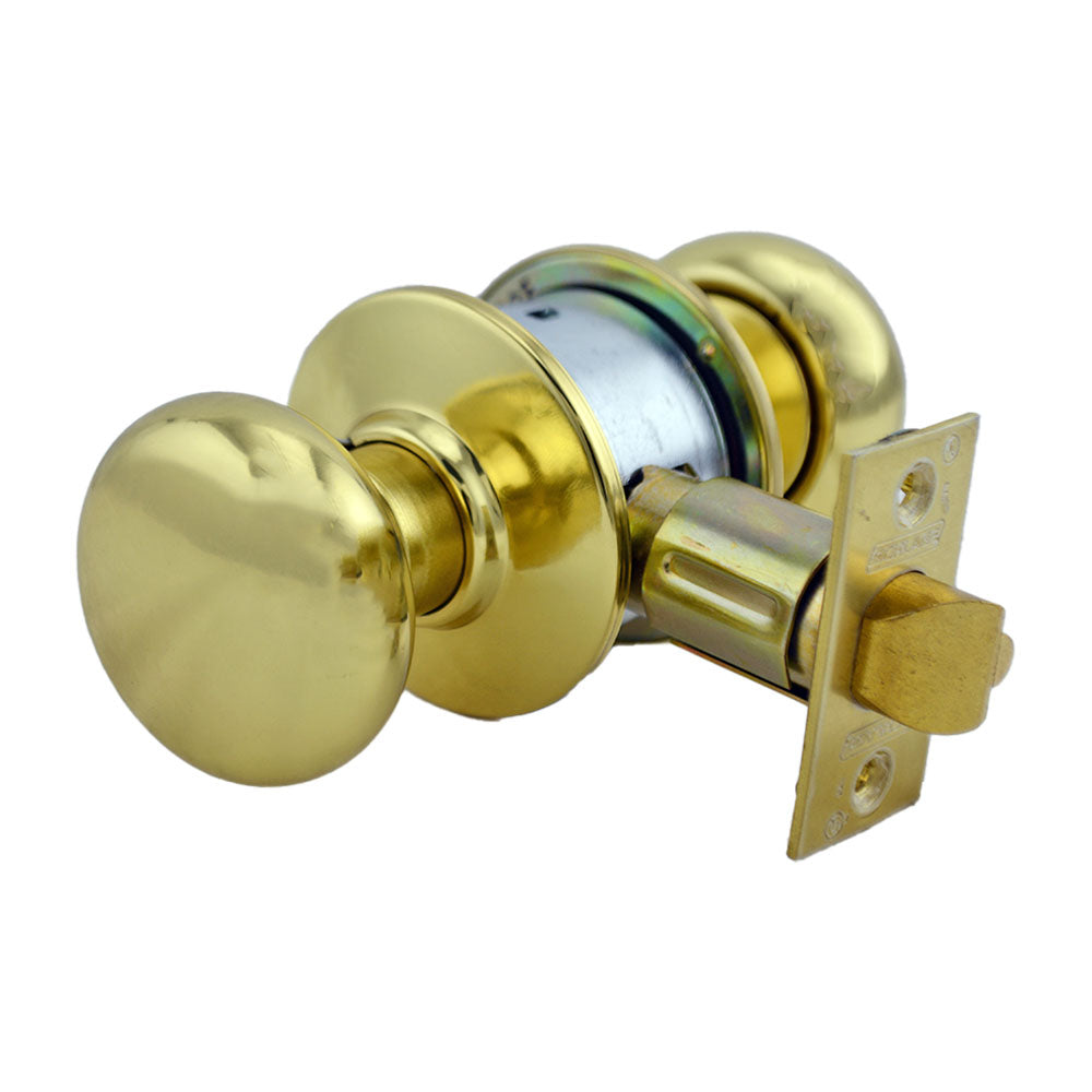 Schlage Commercial A80PPLY605 A Series Storeroom Plymouth Lock C Keyway with 11096 Latch 10001 Strike Bright Brass Finish Sparrow Supply