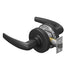 Schlage Commercial ALX10ATH622 ALX Series Grade 2 Passage Athens Lever Lock with 47267038 2-3/4" Springlatch and 47267101 ANSI Strike Matte Black Finish Sparrow Supply