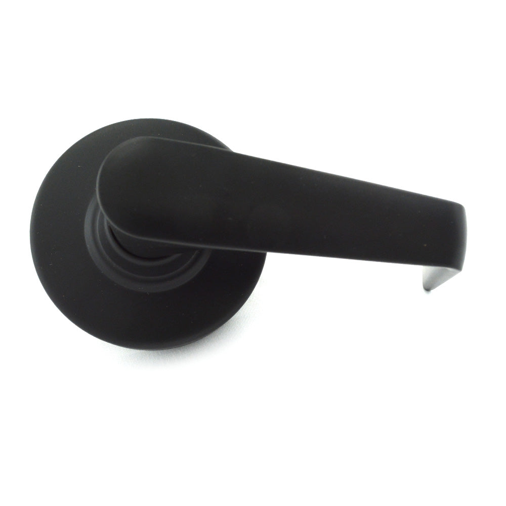Schlage Commercial ALX170SAT622 ALX Series Grade 2 Single Dummy Saturn Lever Trim Matte Black Finish Sparrow Supply