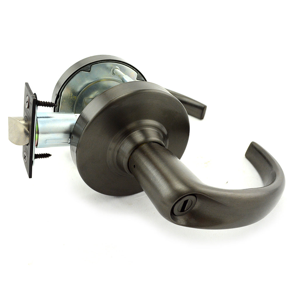 Schlage Commercial ALX40SPA613 ALX Series Grade 2 Privacy Sparta Lever Lock with 47267038 2-3/4" Springlatch and 47267101 ANSI Strike Oil Rubbed Bronze Finish Sparrow Supply