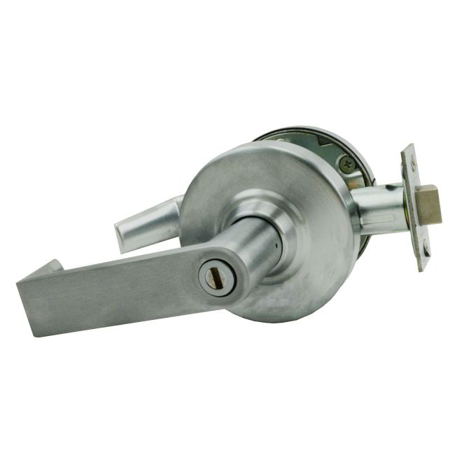 Schlage Commercial ALX40SPA626 ALX Series Grade 2 Privacy Sparta Lever Lock with 47267038 2-3/4" Springlatch and 47267101 ANSI Strike Satin Chrome Finish Sparrow Supply