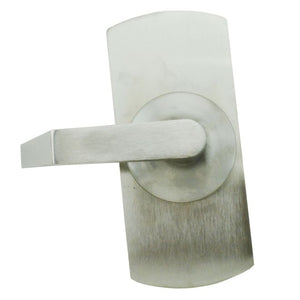 ASSA Abloy Accentra AU588F626 Augusta Lever with Escutcheon Dummy Free Wheeling Exit Device Trim US26D (626) Satin Chrome Finish Sparrow Supply