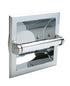 Pamex BC2CP43 Recessed Fixtures Shallow Recessed Paper Holder Bright Chrome Finish Sparrow Supply