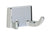 Pamex BC3CP22 Corona Collection Double Robe Hook Bright Chrome Finish Sparrow Supply