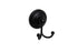 Pamex BC7BL22 Ventura Collection Double Robe Hook Matte Black Finish Sparrow Supply