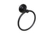 Pamex BC7BL30 Ventura Collection Metal Towel Ring Matte Black Finish Sparrow Supply