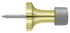 Deltana BDS125U3 1-1/2" Baseboard Door Bumper; Solid Brass; Bright Brass Finish Sparrow Supply