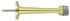 Deltana BDS30U3 3-1/4" Baseboard Door Bumper; Solid Brass; Bright Brass Finish