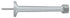Deltana BDS425U26D 4" Baseboard Door Bumper; Solid Brass; Satin Chrome Finish