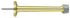 Deltana BDS425U3 4" Baseboard Door Bumper; Solid Brass; Bright Brass Finish