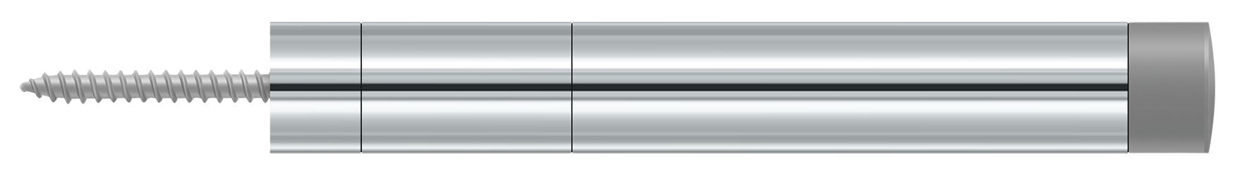 Deltana BDS450U26 Extension Baseboard Door Bumper; Solid Brass; Bright Chrome Finish