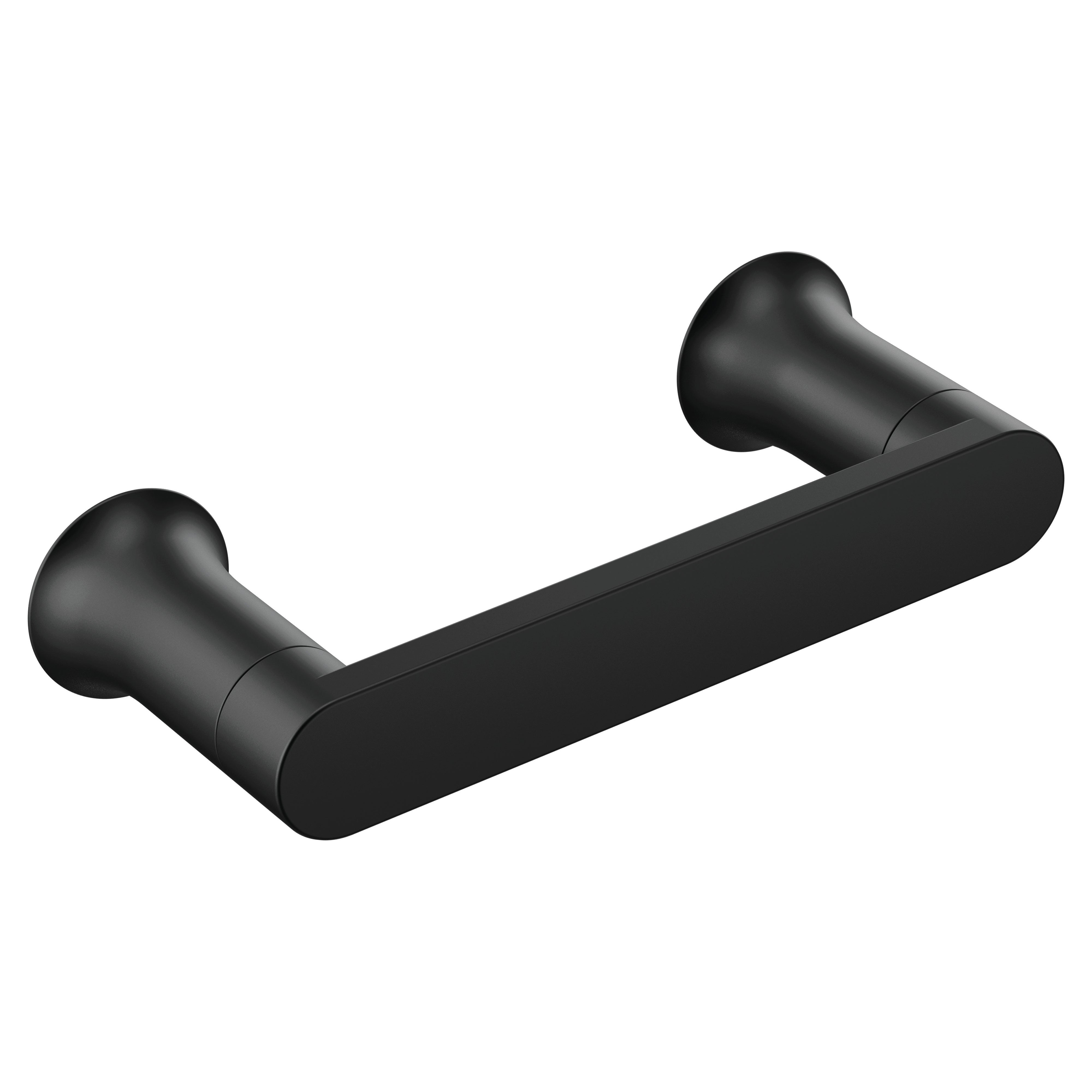 Moen BH3808BL Genta Pivot Paper Holder Matte Black Finish Sparrow Supply