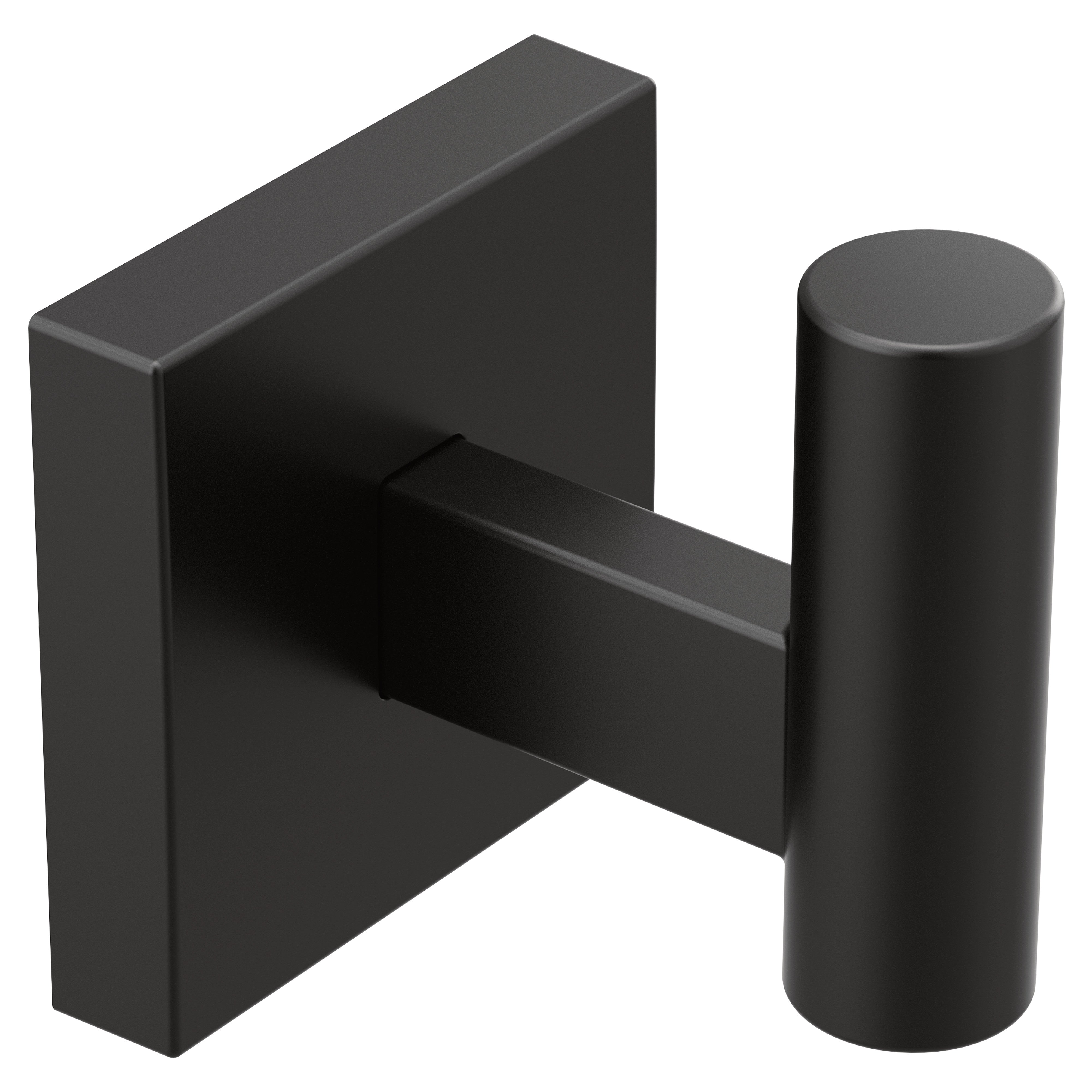 Moen BP1803BL Triva Single Robe Hook Matte Black Finish Sparrow Supply