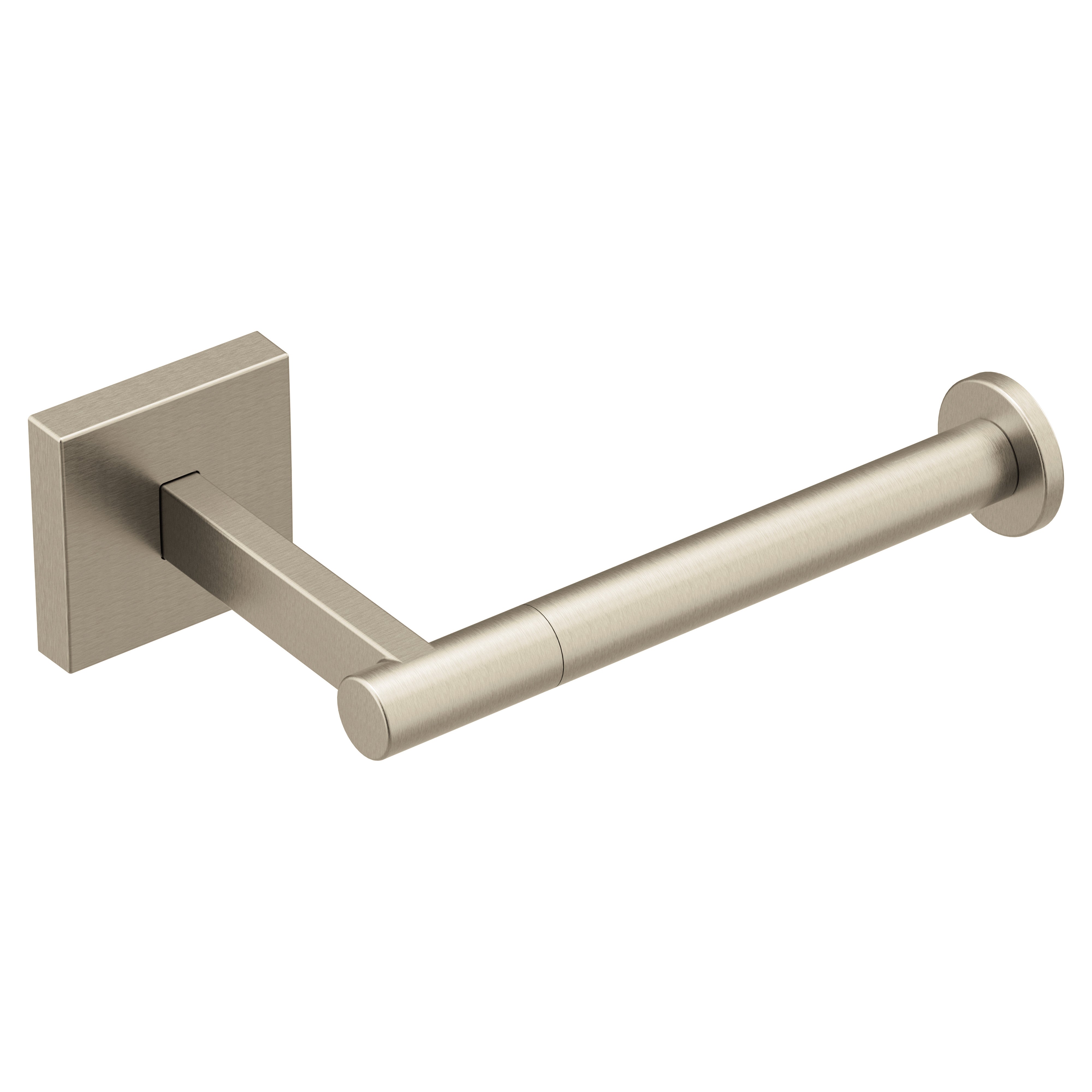 Moen BP1808BN Triva Single Post Paper Holder Brushed Nickel Finish Sparrow Supply