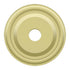 Deltana BPRC100U3 Base Plate for Knobs; 1" Diameter; Bright Brass Finish Sparrow Supply