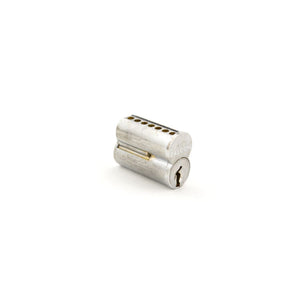 Falcon C606A626 6 Pin A Keyway Small Format Interchangeable Core Keyed Satin Chrome Finish Sparrow Supply