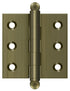 Deltana CH2020U5 2" x 2" Hinge; with Ball Tips; Antique Brass Finish