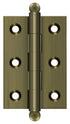 Deltana CH2517U5 2-1/2" x 1-11/16" Hinge; with Ball Tips; Antique Brass Finish Sparrow Supply