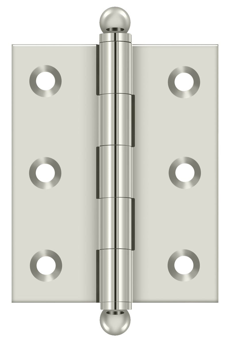Deltana CH2520 Full Mortise Hinges - Bright Nickel Sparrow Supply