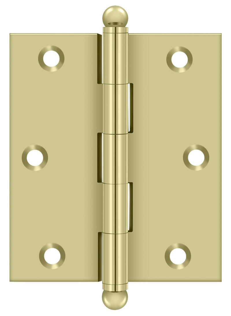 Deltana CH3025 Full Mortise Hinges - Brass Sparrow Supply