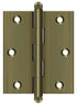 Deltana CH3025U5 3" x 2-1/2" Hinge; with Ball Tips; Antique Brass Finish Sparrow Supply