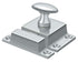 Deltana CL1532U26 Cabinet Lock; 1-1/5" x 1-4/5"; Bright Chrome Finish Sparrow Supply