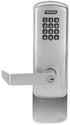 Schlage Electronic CO100993S70KPRHO626 Standalone Keypad Programmable Electronic Lock Surface Vertical Exit Trim Classroom / Storeroom Keypad Rhodes Lever with C Keyway Satin Chrome Finish Sparrow Supply