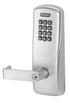 Schlage Electronic CO100CY70KPRHO626 Standalone Keypad Programmable Electronic Lock Cylindrical Classroom / Storeroom Keypad Rhodes Lever with 13247 Latch and 10025 Stike with C Keyway Satin Chrome Finish Sparrow Supply