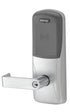 Schlage Electronic CO200CY70PRRHO626 Standalone Electronic Lock with Rights on Lock Cylindrical Classroom / Storeroom Proximity Rhodes Lever with 13247 Latch and 10025 Stike with C Keyway Satin Chrome Finish Sparrow Supply