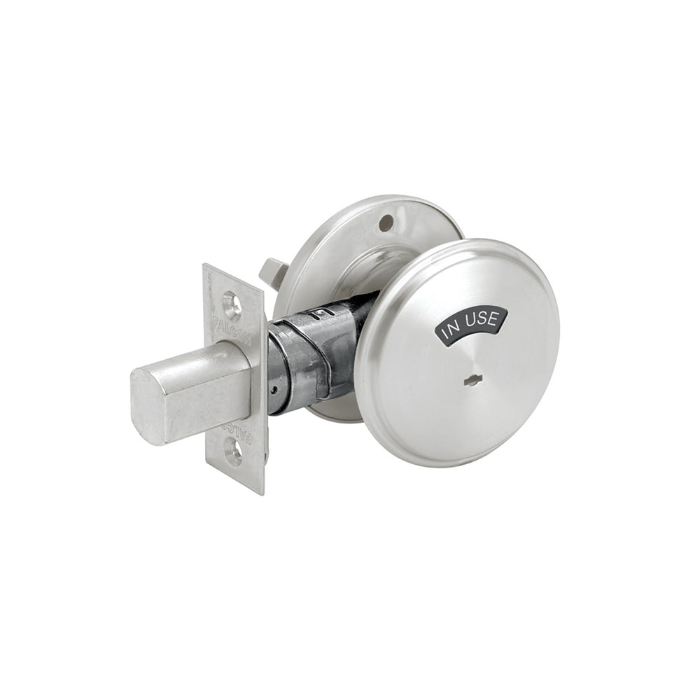 Falcon D271626 D200 Series Occupancy Indicator Deadbolt 30253 Latch 10094 Strike Satin Chrome Finish Sparrow Supply