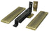 Deltana DASH95U5 Spring Hinge; Double Action with Solid Brass Cover Plates; Antique Brass Finish Sparrow Supply